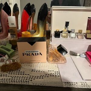 Prada Paradoxe Perfume with Black and Gold Accents